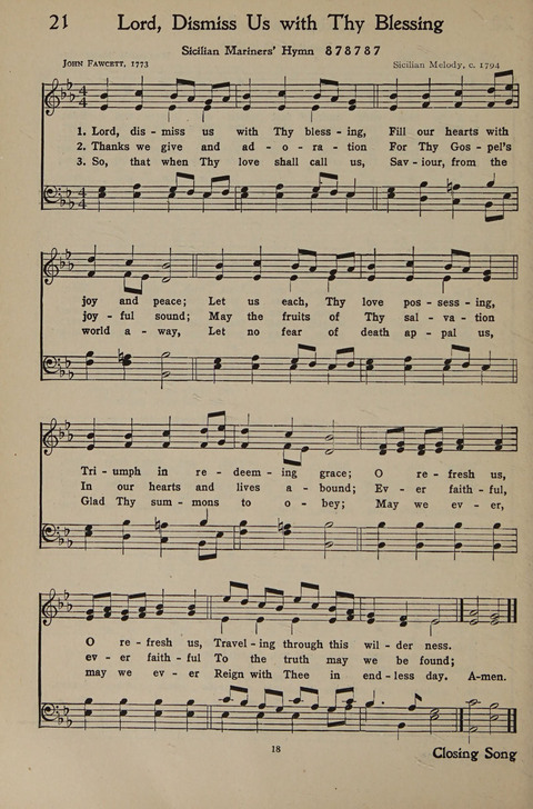 The Hymnal for Young People page 18