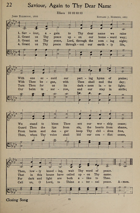 The Hymnal for Young People page 19