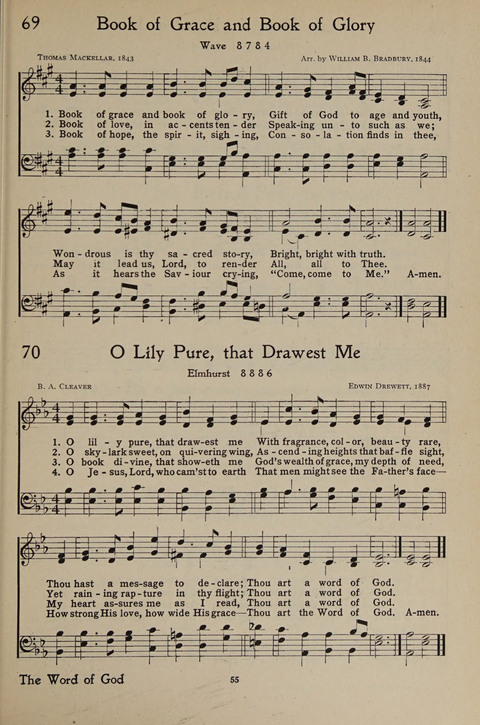 The Hymnal for Young People page 55