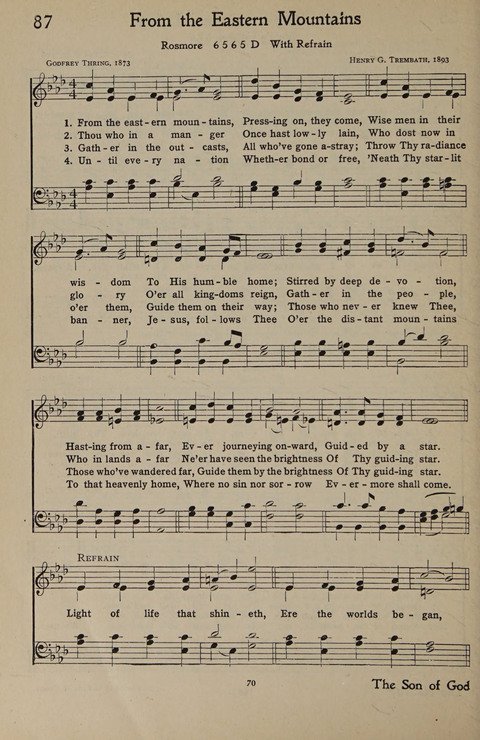 The Hymnal for Young People page 70