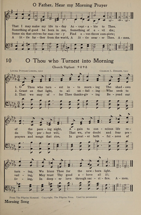 The Hymnal for Young People page 9