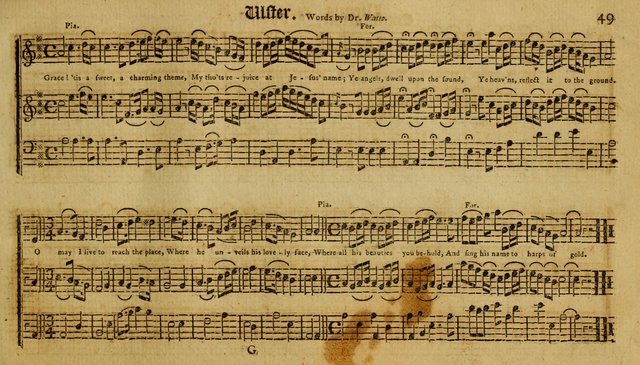 Harmonia Americana: containing a concise introduction to the grounds of music; with a variety of airs, suitable fore divine worship and the use of musical societies; consisting of three and four parts page 54