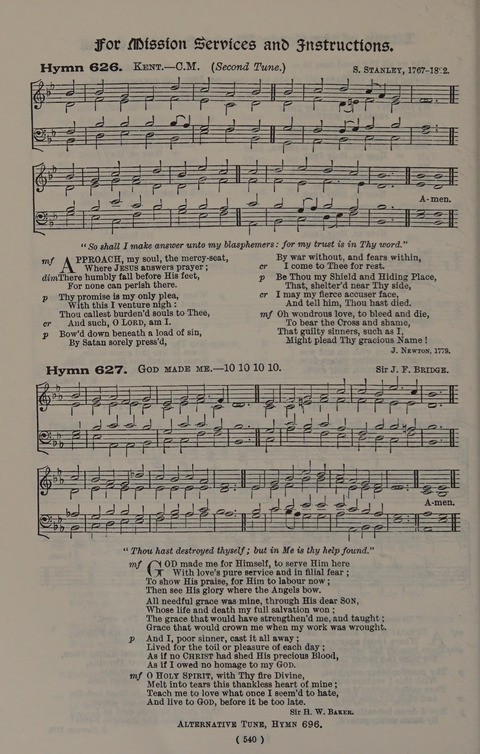 Hymns Ancient and Modern (Standard ed.) page 540