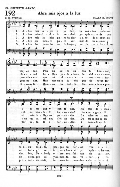 Himnario Adventista: para uso en el culto divino page 182