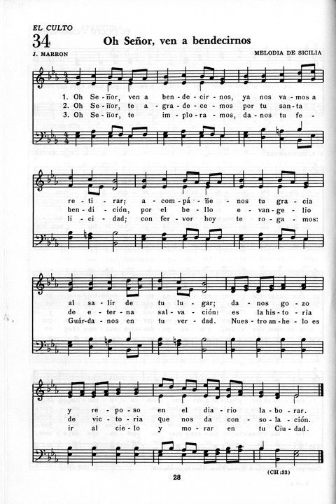 Himnario Adventista: para uso en el culto divino page 28