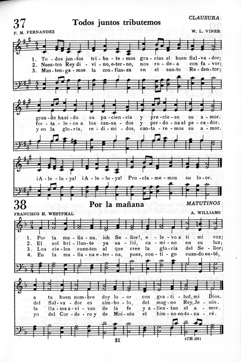 Himnario Adventista: para uso en el culto divino page 31