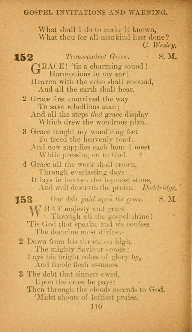 Hymnal: adapted to the doctrines and usages of the African Methodist Episcopal Church. Revised Edition page 114