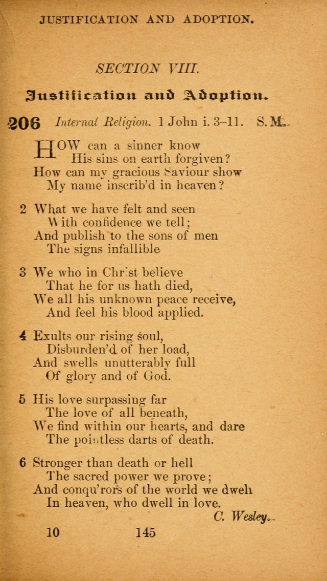 Hymnal: adapted to the doctrines and usages of the African Methodist Episcopal Church. Revised Edition page 149