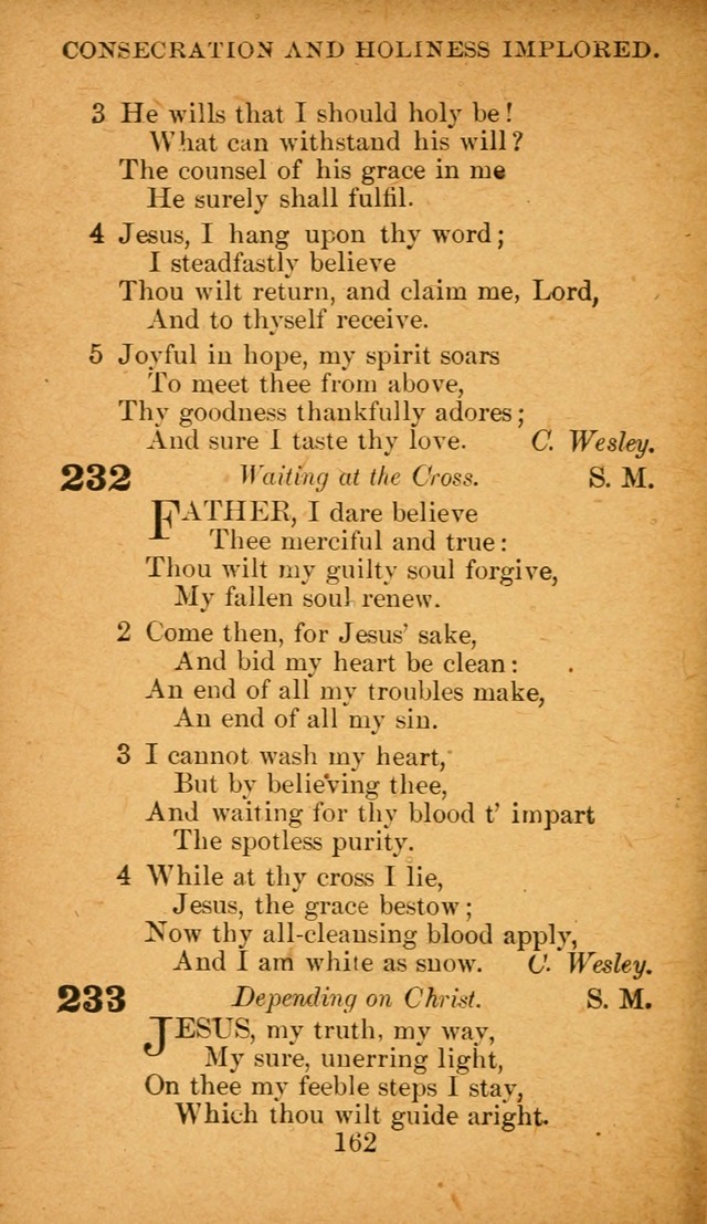 Hymnal: adapted to the doctrines and usages of the African Methodist Episcopal Church. Revised Edition page 168