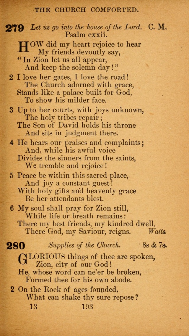 Hymnal: adapted to the doctrines and usages of the African Methodist Episcopal Church. Revised Edition page 199