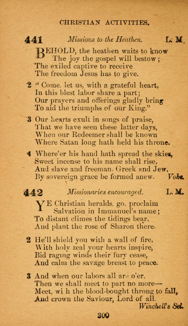 Hymnal: adapted to the doctrines and usages of the African Methodist Episcopal Church. Revised Edition page 308