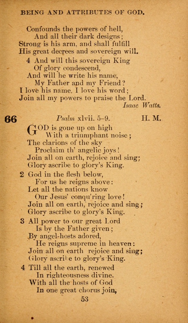 Hymnal: adapted to the doctrines and usages of the African Methodist Episcopal Church. Revised Edition page 53