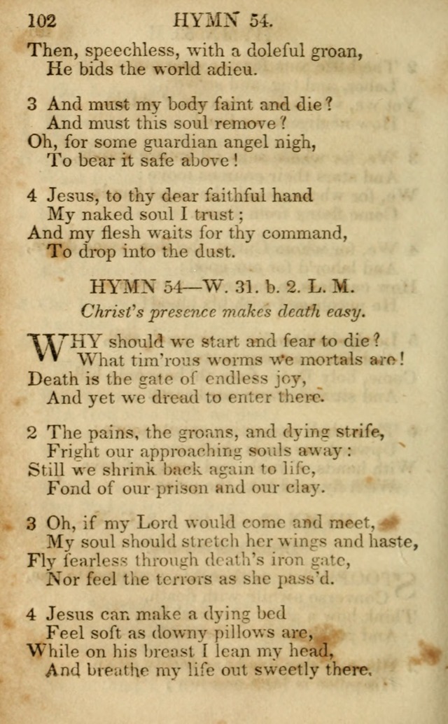 Hymns and Spiritual Songs, Original and Selected, for the Use of Christians. (5th ed.) page 112