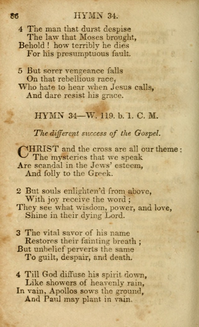 Hymns and Spiritual Songs, Original and Selected, for the Use of Christians. (5th ed.) page 86