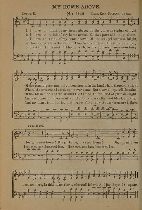Harvest Bells Nos. 1, 2 and 3: Is filled with new and beautiful songs, suitable for churches, Sunday-schools, revivals and all religious meetings page 166