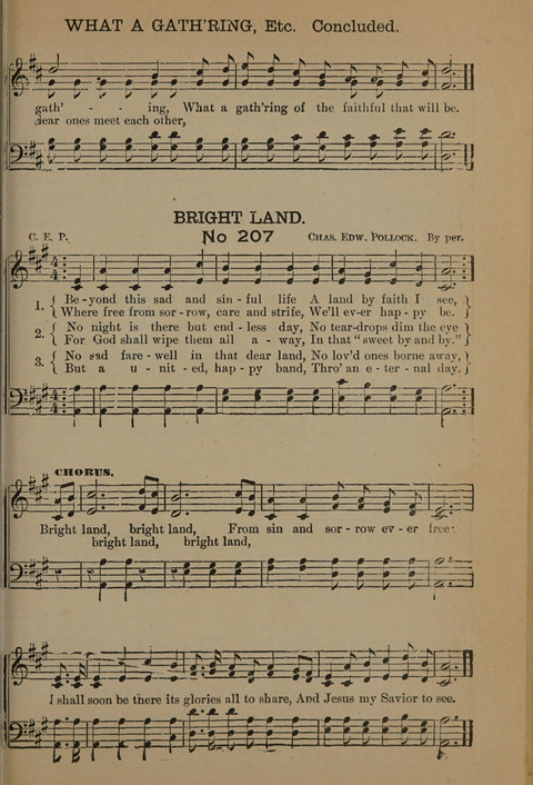 Harvest Bells Nos. 1, 2 and 3: Is filled with new and beautiful songs, suitable for churches, Sunday-schools, revivals and all religious meetings page 201