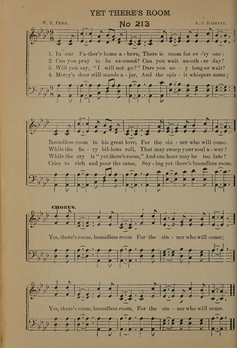Harvest Bells Nos. 1, 2 and 3: Is filled with new and beautiful songs, suitable for churches, Sunday-schools, revivals and all religious meetings page 204