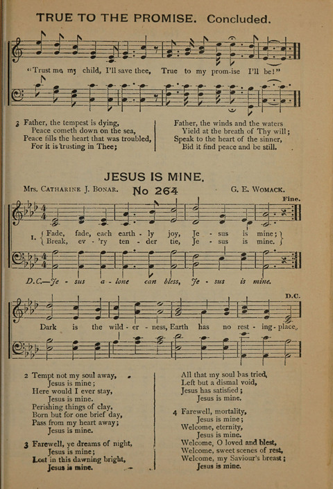 Harvest Bells Nos. 1, 2 and 3: Is filled with new and beautiful songs, suitable for churches, Sunday-schools, revivals and all religious meetings page 259