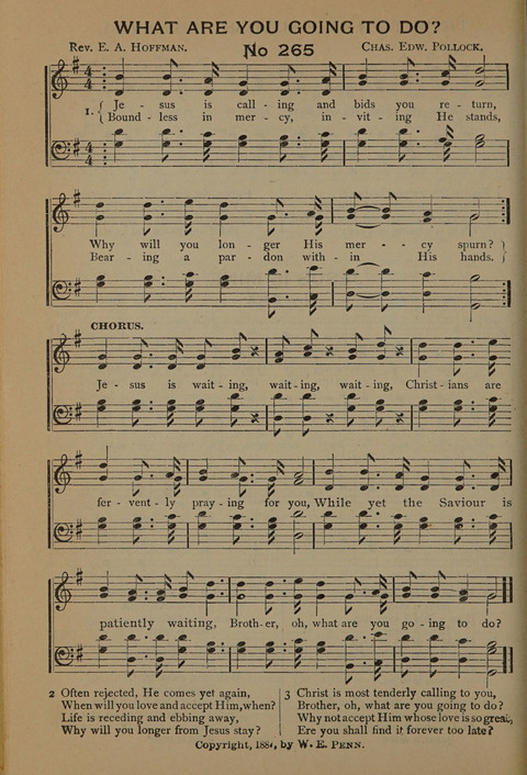 Harvest Bells Nos. 1, 2 and 3: Is filled with new and beautiful songs, suitable for churches, Sunday-schools, revivals and all religious meetings page 260