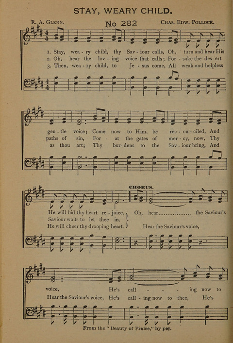 Harvest Bells Nos. 1, 2 and 3: Is filled with new and beautiful songs, suitable for churches, Sunday-schools, revivals and all religious meetings page 276