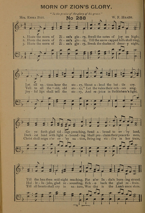Harvest Bells Nos. 1, 2 and 3: Is filled with new and beautiful songs, suitable for churches, Sunday-schools, revivals and all religious meetings page 282