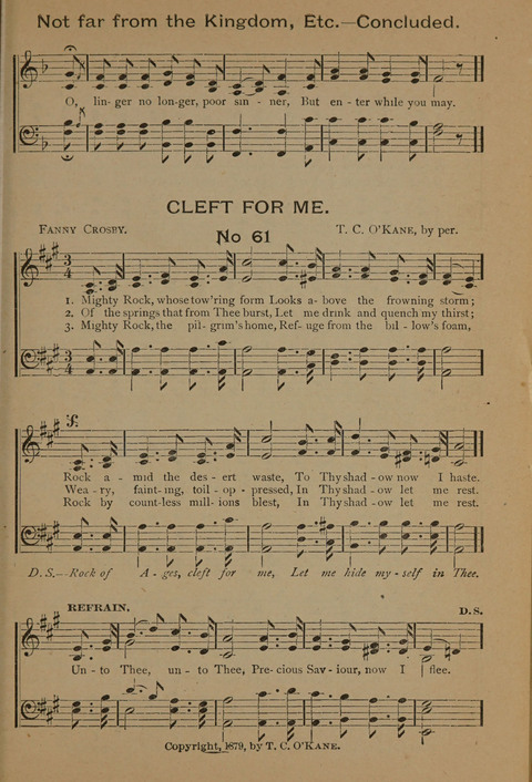Harvest Bells Nos. 1, 2 and 3: Is filled with new and beautiful songs, suitable for churches, Sunday-schools, revivals and all religious meetings page 59