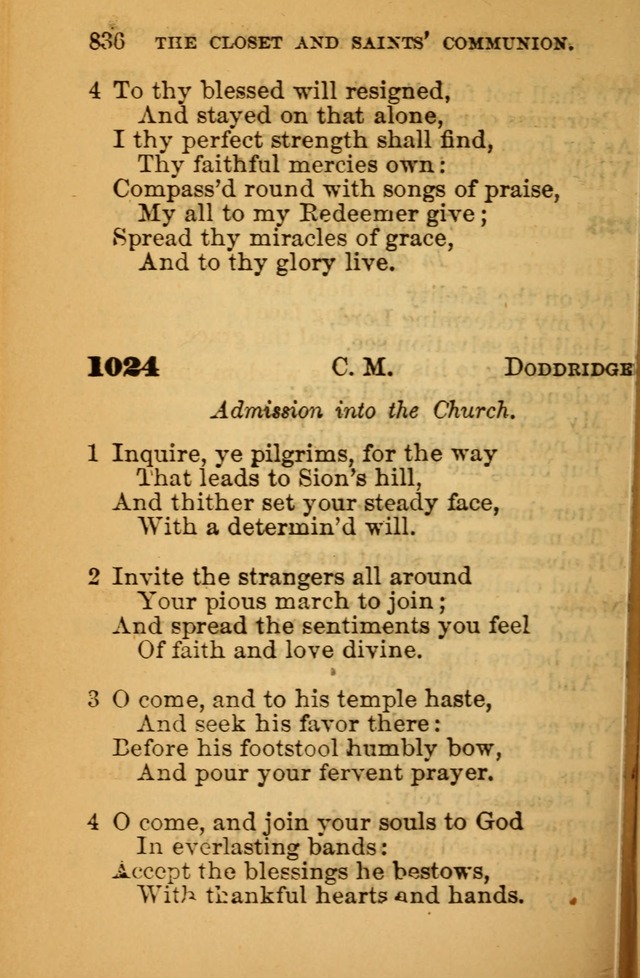 The Hymn Book of the African Methodist Episcopal Church: being a collection of hymns, sacred songs and chants (5th ed.) page 845