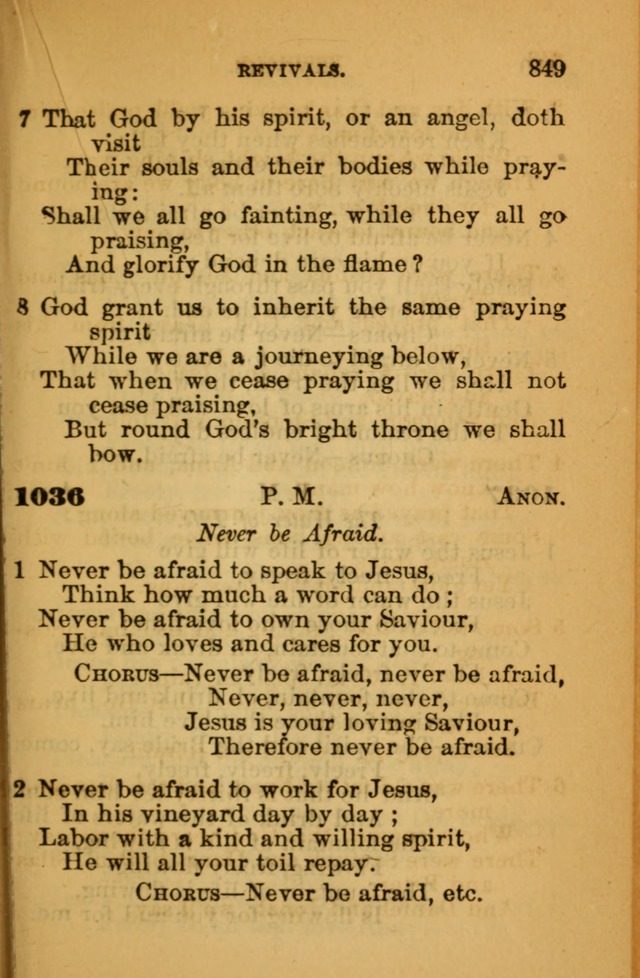 The Hymn Book of the African Methodist Episcopal Church: being a collection of hymns, sacred songs and chants (5th ed.) page 858