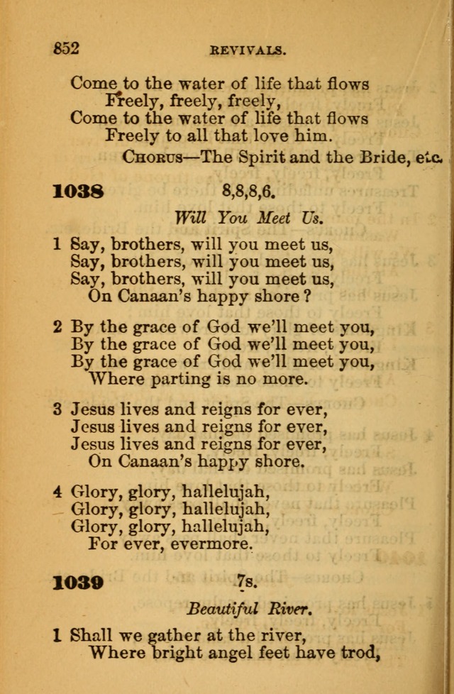 The Hymn Book of the African Methodist Episcopal Church: being a collection of hymns, sacred songs and chants (5th ed.) page 861