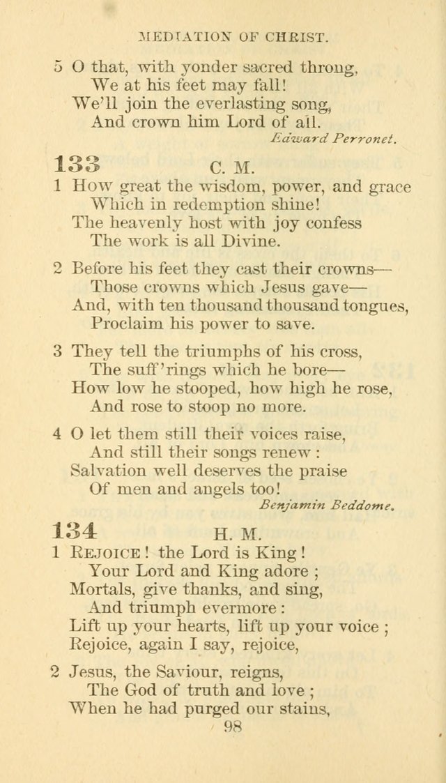 Hymn Book of the Methodist Episcopal Church, South page 105