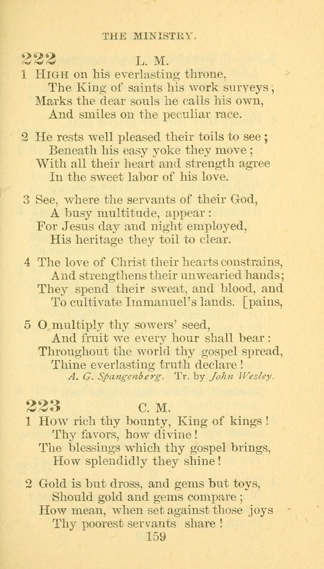 Hymn Book of the Methodist Episcopal Church, South page 166