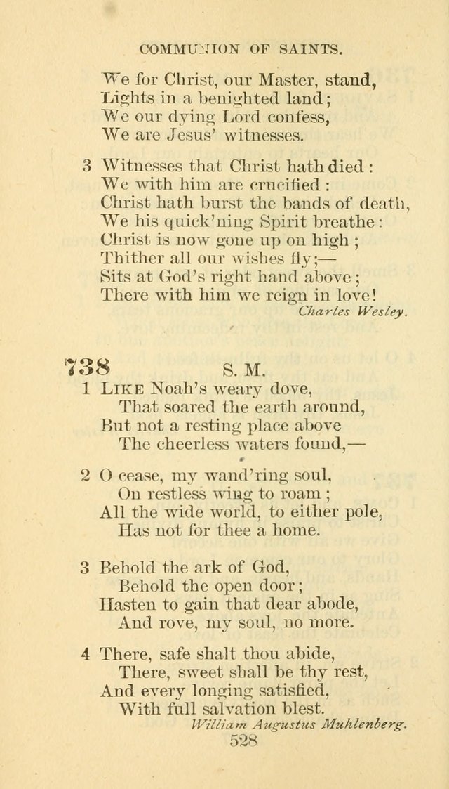 Hymn Book of the Methodist Episcopal Church, South page 535