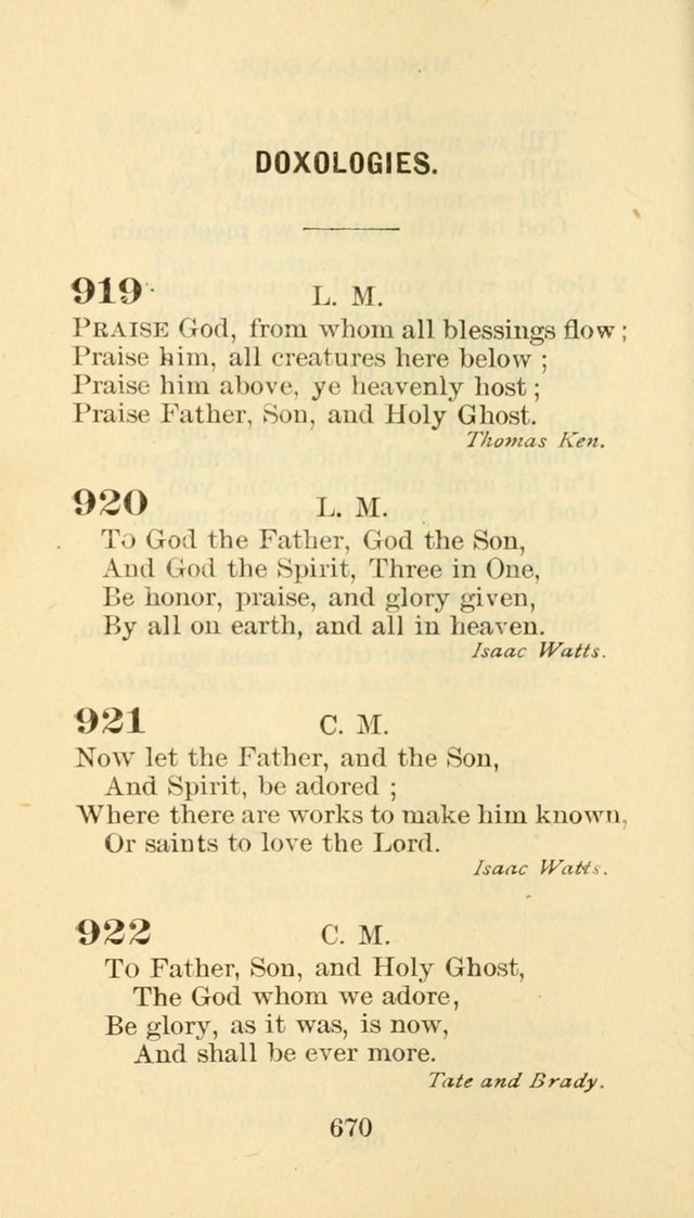 Hymn Book of the Methodist Episcopal Church, South page 677