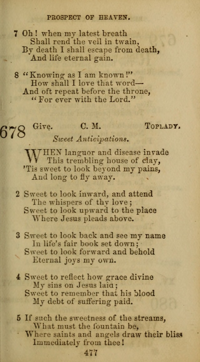 Hymn Book of the Methodist Protestant Church. (11th ed.) page 493
