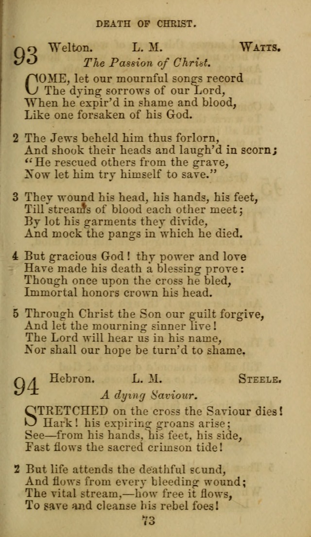 Hymn Book of the Methodist Protestant Church. (11th ed.) page 75