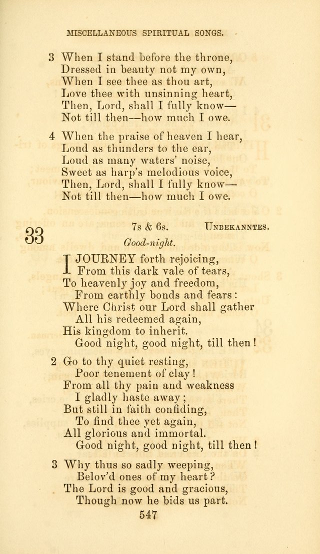Hymn Book of the Methodist Protestant Church page 554