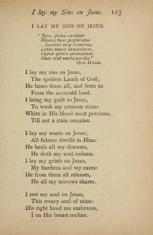 A Handy Book of Old and Familiar Hymns page 123