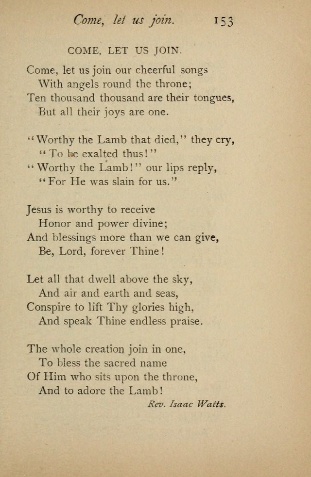 A Handy Book of Old and Familiar Hymns page 153