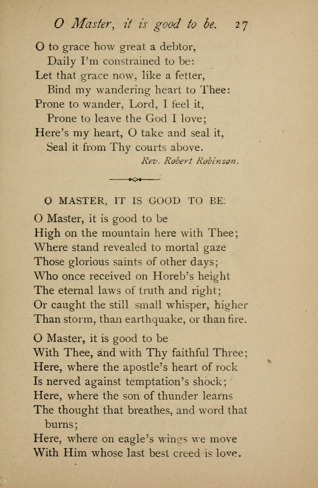 A Handy Book of Old and Familiar Hymns page 27