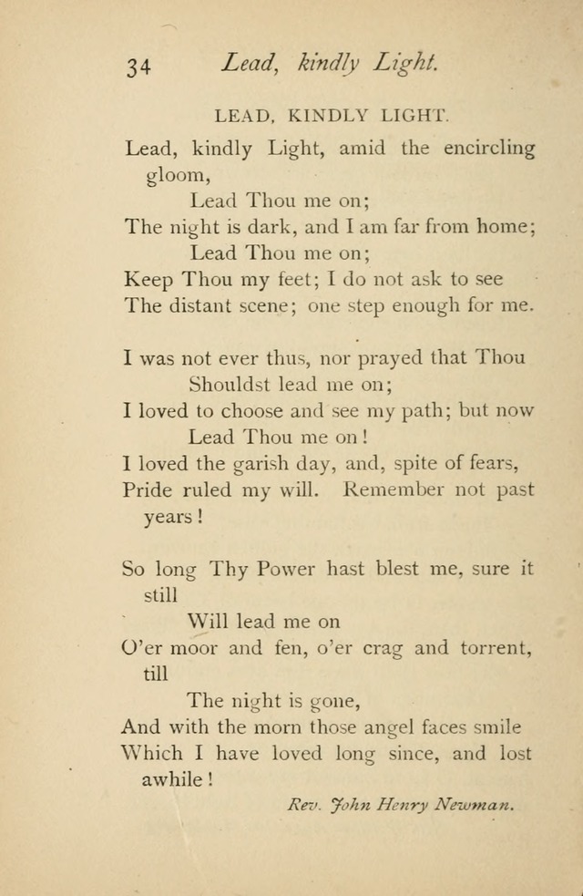 A Handy Book of Old and Familiar Hymns page 34