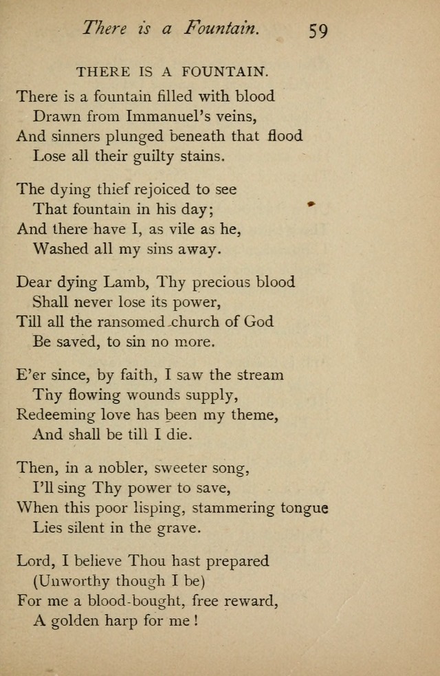 A Handy Book of Old and Familiar Hymns page 59