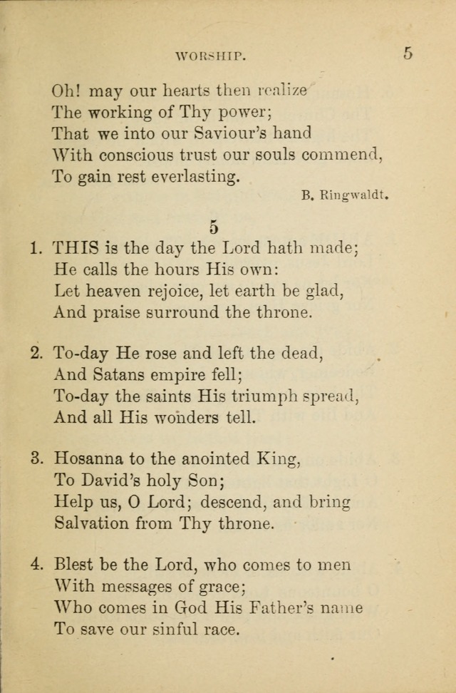 Hymn Book: for the use of Evangelical Lutheran schools and congregations page 9