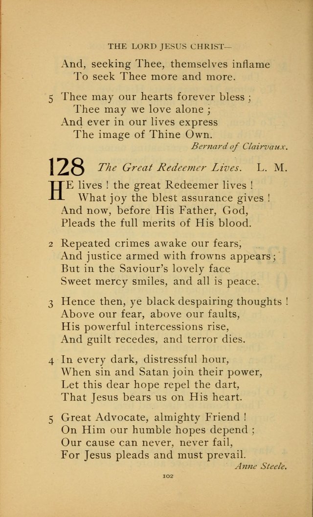 Hymn Book of the United Evangelical Church page 102
