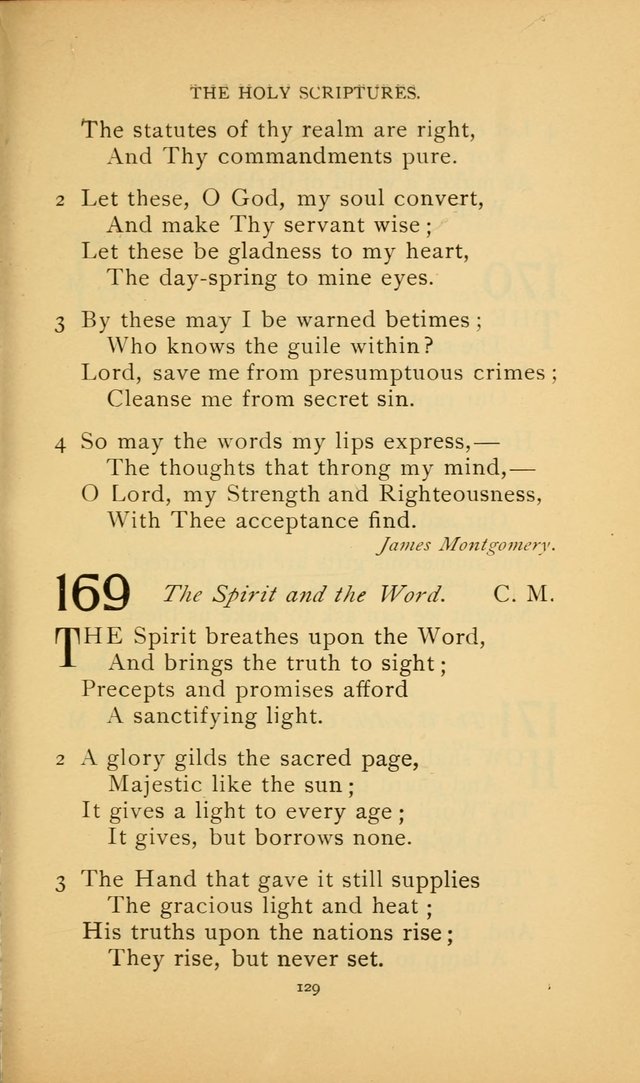 Hymn Book of the United Evangelical Church page 129
