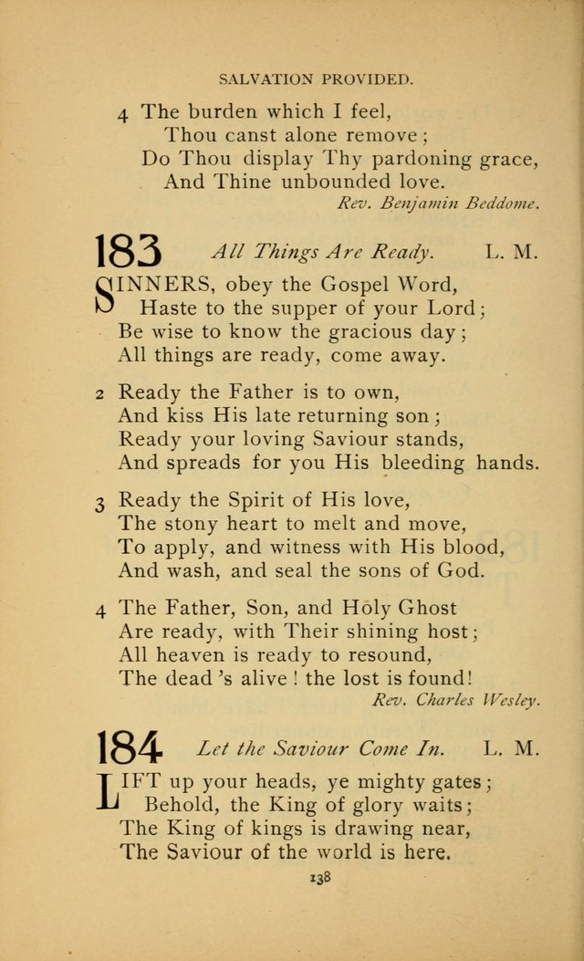 Hymn Book of the United Evangelical Church page 138
