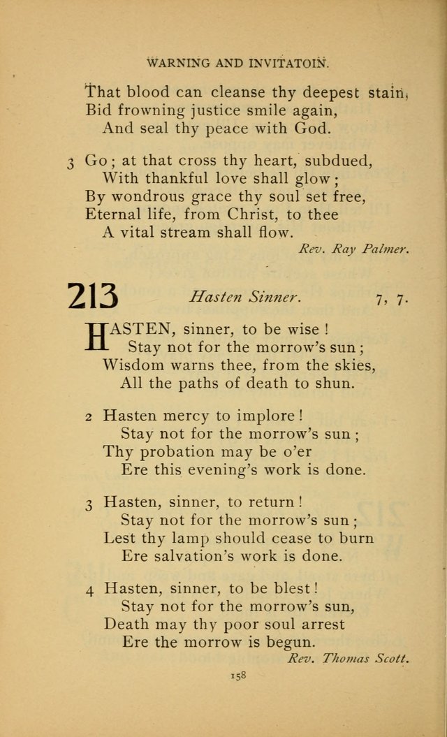 Hymn Book of the United Evangelical Church page 158