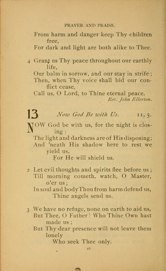 Hymn Book of the United Evangelical Church page 16