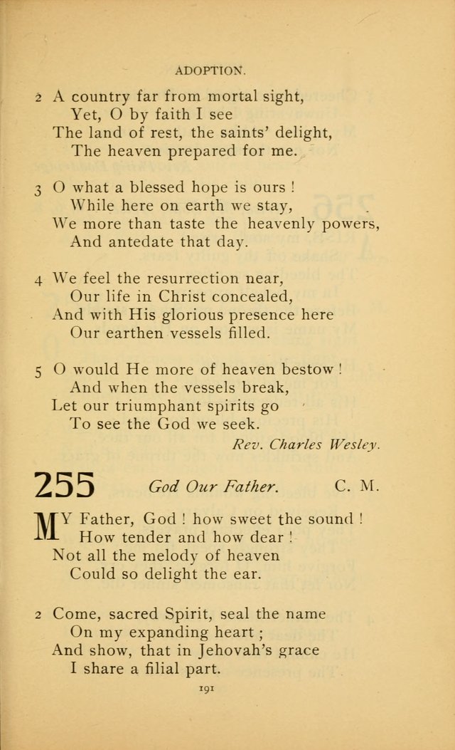 Hymn Book of the United Evangelical Church page 191