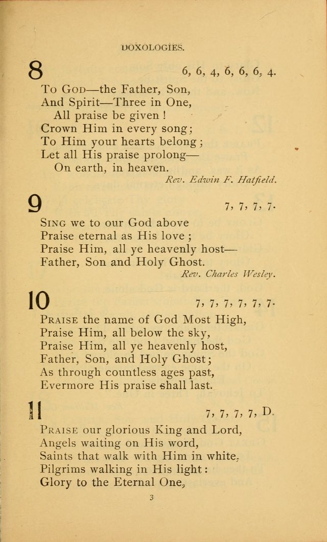 Hymn Book of the United Evangelical Church page 3