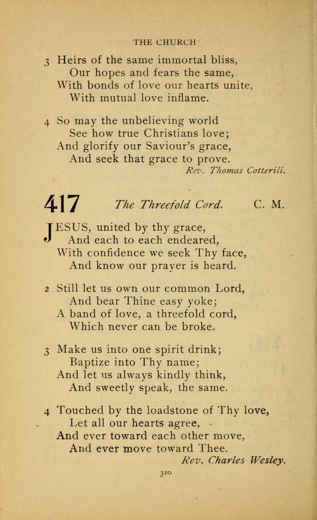 Hymn Book of the United Evangelical Church page 310